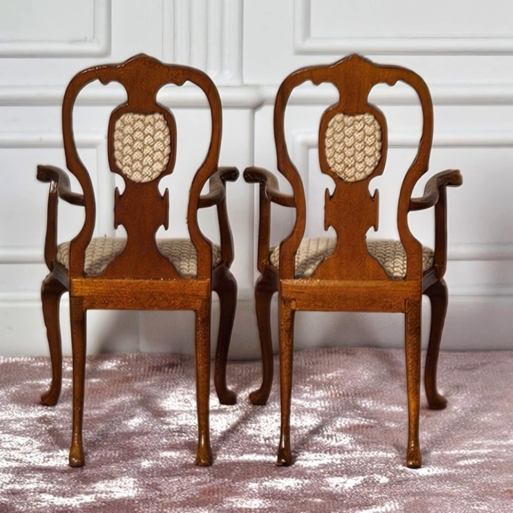 Bespaq Dollhouse Miniature Chairs 1:12 - Picture 2 of 6
